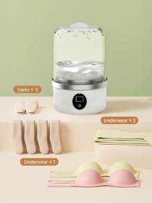 GENAI 1/2 件便携式洗衣机，USB 充电式紧凑型旅行便携式洗衣机，2 种模式迷你洗衣机，深度清洁内衣、婴儿衣服和袜子，最适合公寓、宿舍