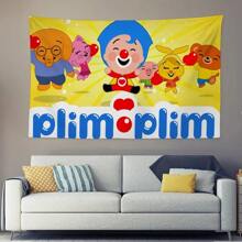 P-Plim Plim Birthday Party Backdrop For Photography Background Birthday Decor Tapestry 4