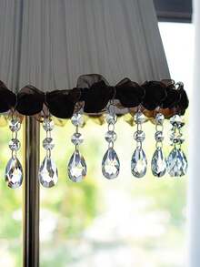 10pcs 38mm Teardrop Crystal Prisms, Transparent Crystal Chandelier Prism Pendant Parts, Connecting Glass Octagon Beads, Hanging Wreath Lamp Decor, Christmas Tree Decor, Wedding & Home Decor Christmas Decorations Room Decor - Clear - View 5