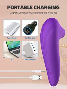 Clitoral Suction Vibrator, Sexy Vaginal Suction Vibrator, Clitoral Stimulator, Sex Toy, Purple Clitoral Suction Vibrator, Female Oral Sex, Sexual Health, Adult Female Masturbator, Sex Toy, 10 Frequency Clitoral Suction Vibrator, Adult Toy, Sex Toy Store, Female Vibrator, Rechargeable Female Sex Toy - Purple - View 8