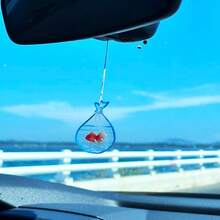 1 Dây đeo màu ngẫu nhiên hình cá vàng nhỏ dễ thương trang trí gương chiếu hậu ô tô - Nhiều màu - Xem 1