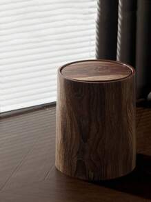 1pc Retro PP Trash Can, Kitchen Garbage Bin, Recycling Bin, Large Capacity Waste Bin For Bedroom, Living Room, Office - Multicolor - View 11