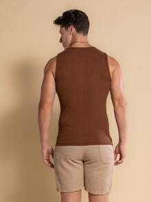 Kit 3 Premium American Gringa Ribana Style Street Tank Top Father's Day Gift - Đen, nâu và be - Xem 7