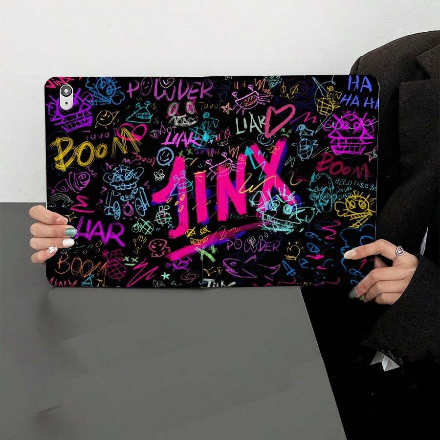 1 件装时尚保护套，带笔槽，适用于 iPad 10.9/10.2/Air 第五代/Pro 11/第十代/9.7/Air 2/iPad（第七代）/iPad（第八代）/iPad Air 4/5/iPad Pro 11/iPad 10.9 英寸（2022 款）第十代/iPad Air 13 英寸（M3 2025 款）/iPad Air 11 英寸（M3 2025 款）/iPad 11 英寸（A16 2025 款）、Galaxy Tab S10+/S9/A9，具备自动睡眠/唤醒功能 - 彩色 - 查看 1