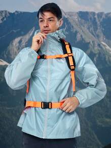 CAMEL CROWN Men's Waterproof Rain Jacket; Lightweight Windproof Hooded Raincoat, Suitable For Cycling, Hiking, Running, Golf