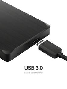 UnionSine Ultra Slim Portable External Hard Drive (320GB-1TB) - USB 3.0 With 120MB/S High-Speed Data Transfer For Laptop, PC, Apple Computers, And Major Gaming Consoles - 2.5" Compact HDD For Gaming, Work, Photos, Travel - Plug & Play - Black - View 5