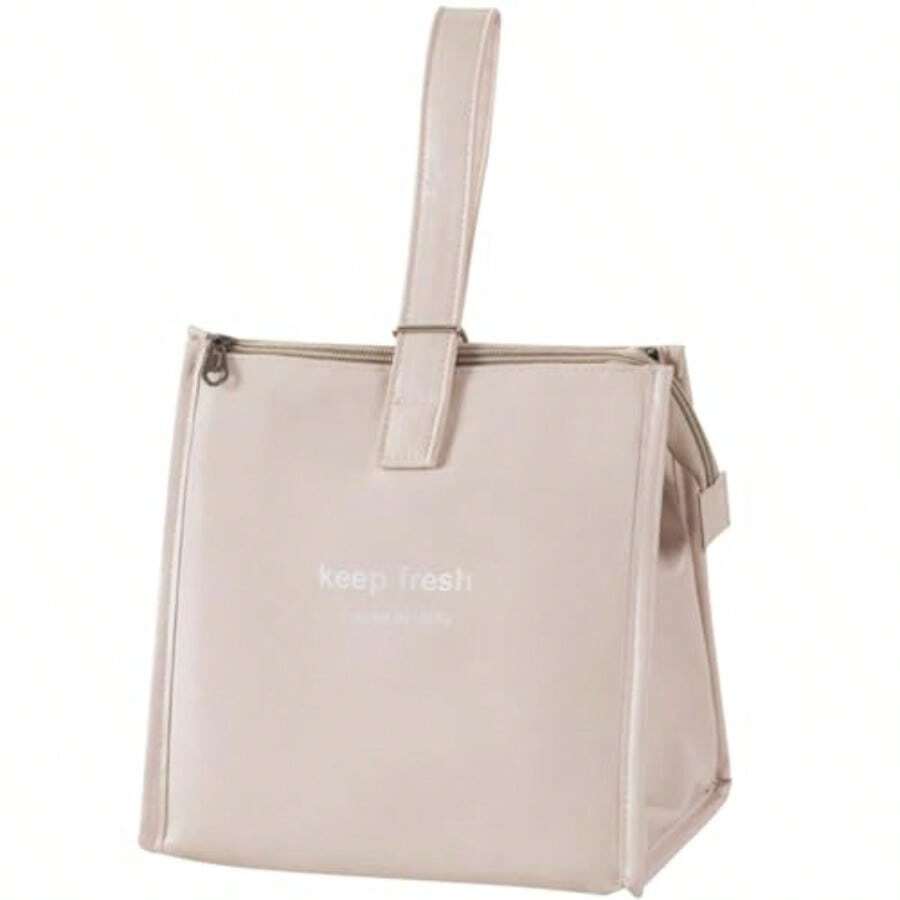 Lunch Bag Women Lunch Box Lunch Bag For Women And Men Adult Leakproof Small Lunch Bag Cooler Bag Reusable Insulated Lunch Tote Bag Large Capacity Lunch Container For Work Office Travel Beige