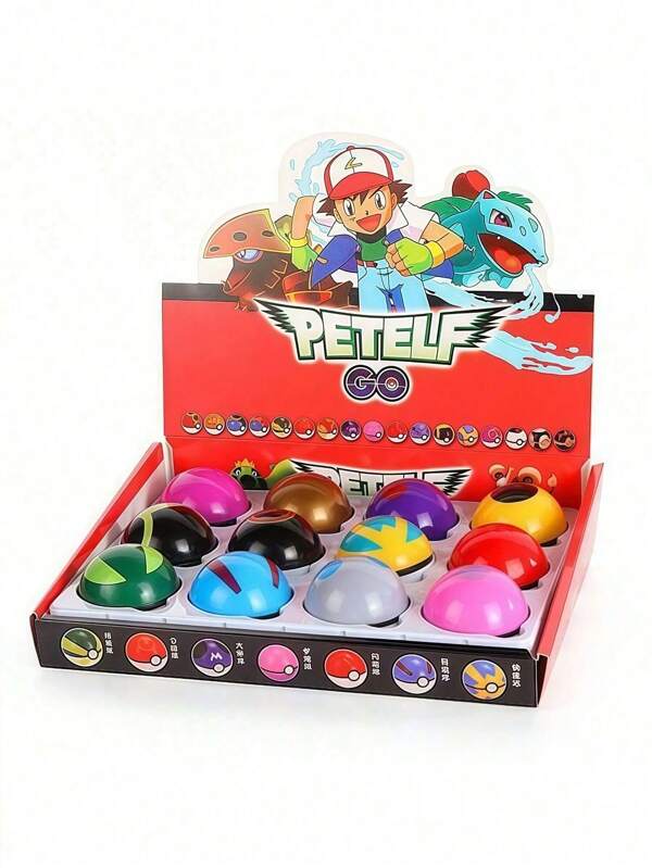 pokemon Pokemon-12pcs/1pc Pokemon Energy Ball Toy, Pokemon Elf Mini Toy 5cm, Pokemon Deformation Ball, Pockmarked Toy, Pockmarked Decoration Toy, The Best Choice For Gathering Friends, Gifts, Birthday Gifts, Holiday Gifts, Christmas Gifts.