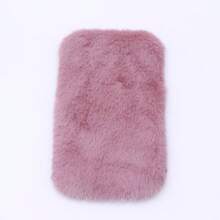 1pc Miniature Soft Plush Carpet For Dollhouse, Random Design Micro Realistic Decorative Accessory