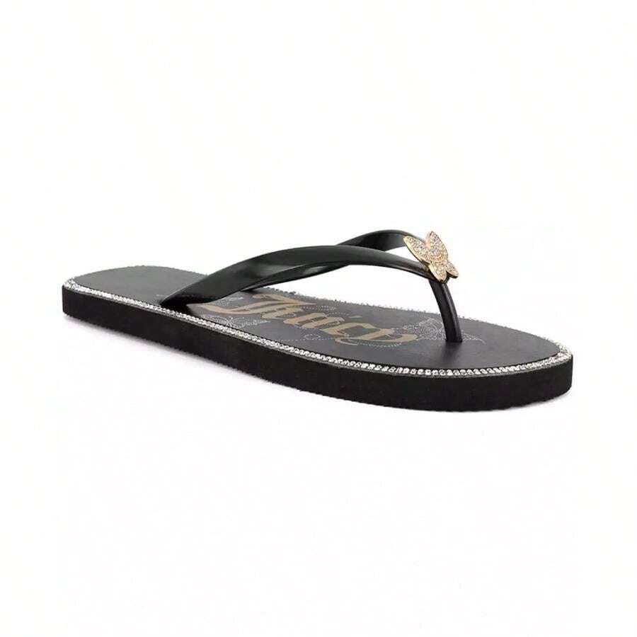 Juicy Couture Women's Skyfly Flip Flops | | Women Flip-Flops - màu đen - Xem 1
