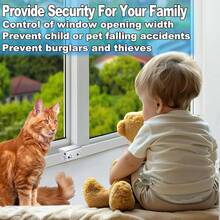 [4 Sets] Sliding Window Lock With Key Aluminum Alloy Adjustable Security Lock (Silver) Single Hole Quick Installation Anti-Theft And Anti-Theft Suitable For Vertical/Horizontal Windows - Silver-large - View 3
