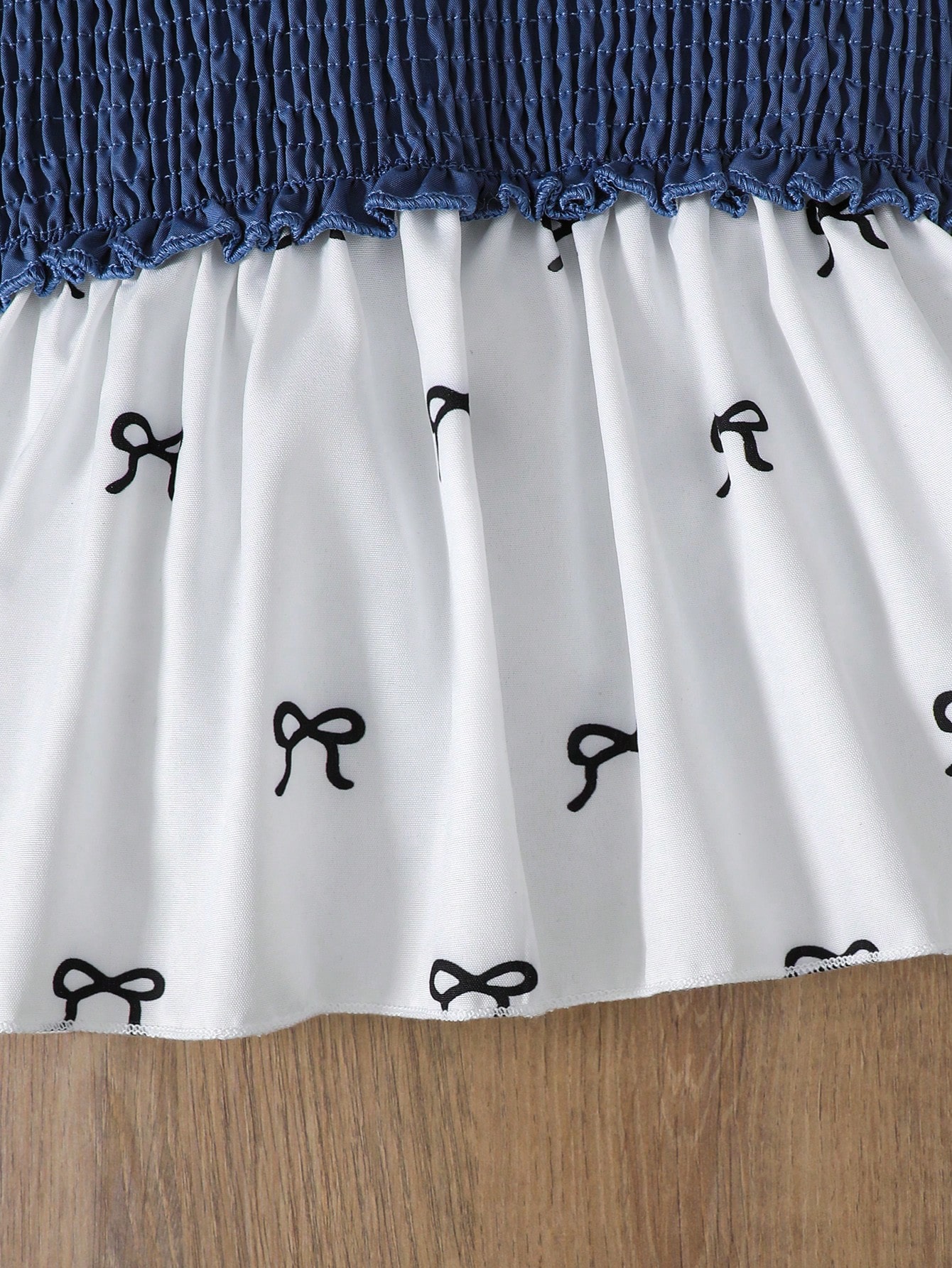 Purechapter طقم قميص أكمام طويلة مع طباعة الفيونكة...