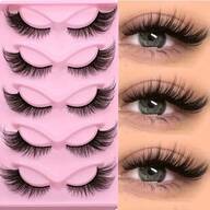 5 Pairs/15 Pairs Of Cat Eye Eyelashes, Fake Eyelashes Imitating Mink Fur, Fluffy Eyelashes, Fine Lashes, Natural Appearance