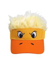 1pc Funny Novelty Yellow Duck Decorated Baseball Cap, Costume Hat For Stage Performance, Party, Street Fashion