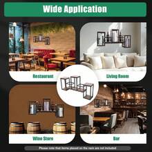 YUNRUX Wine Rack & Wine Glass Rack - Black - View 7