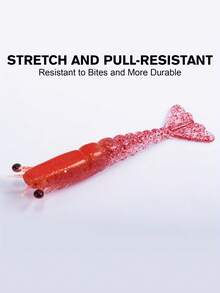 Goture 2pcs Submerged Iron Armored Shrimp Bionic Soft Shrimp Box Set Roady Soft Bait Freshwater Sea Fishing Bait