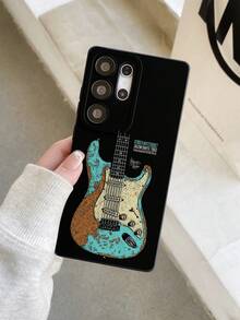 1 件艺术吉他与字母涂鸦黑眼防摔 TPU 材质手机壳，适合作为 Apple XS/XS Max/XR/11 12 13 14 15 16 Pro/Pro Max/14 15 16 Plus、Nothing、Pixel、INFINIX、Redmi 系列手机的节日礼物 - 彩色 - 查看 7