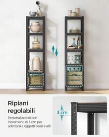 SONGMICS Utility Shelves - 黑色 - 查看 3