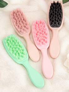 Silicone Scalp Massage Hair Brush, Long Handle Hair Cleaning Brush, Promotes Hair Growth And Removes Dandruff, Home Shampoo Brush, Long Handle Shampoo Comb, Personal Care Scalp Massage Brush, Shampoo Brush Bath Brush