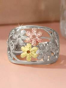 1pc Elegant Ring, Suitable For Women To Wear On Weddings, Engagements, Valentine's Day And Other Occasions - 1# - View 20