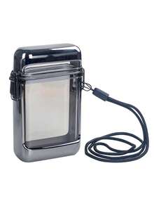 1pc Customized Sealed Waterproof Transparent Hanging Cord Cigarette Case, Holds 20 Cigarettes, Fashionable Ombre Color - Multicolor - View 10