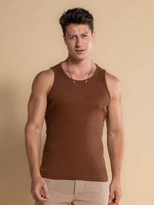 Kit 3 Premium American Gringa Ribana Style Street Tank Top Father's Day Gift - Đen, nâu và be - Xem 6