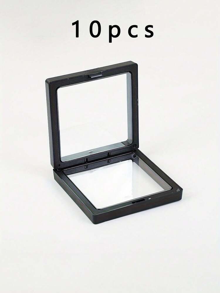 10/5/1pc PE Film Anti-Oxidation Transparent Jewelry Display Box, Anti-Oxidation Jewelry Box, Dust-Proof Jewelry Floating Storage Box, Multi-Functional Portable Jewelry Storage Box, PE Film 3D Floating Display Box - Multicolor - View 9
