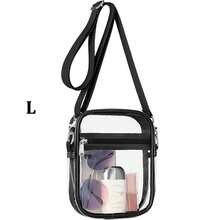 Clear Crossbody Bag, Stadium Approved Clear Bag For Concerts,Sporting Event For Women And Men Pvc Bag