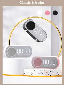 Wireless Bluetooth Speaker, Multifunctional High-Volume Bass Subwoofer Clock, Mini AI Smart Alarm Clock Speaker