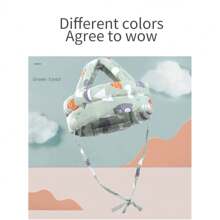 防撞头学步婴儿学步帽新款宝宝头枕防摔器头部透气保护垫婴儿头枕防摔器头部保护垫夏季防撞头学步宝宝四季幼儿帽 - 彩色 - 查看 7