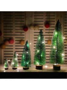 1pc/2pcs/4pcs/5pcs Christmas Tree Decoration Desktop Ornaments Simulation Mini Christmas Tree Perfect Combination Of Nature And Festive Atmosphere Suitable For Christmas Holiday Party Decoration Living Room Decoration Table Decoration Home Decoration Add Warmth And Joy To Your Home Christmas Mini Pine Tree Christmas Decorations Winter Christmas Decorations Home Christmas Gifts Christmas Decor - Multicolor - View 5