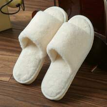 1 Pair Of Slippers For Women For Autumn And Winter, Leopard Print Design, Open-Toe Slippers, House Slippers Women, Disposable Slippers For Guests, Bedroom Accessories, Suitable For Men And Women. Suitable For Interior, Bedroom, Living Room Wear, Travel Essentials