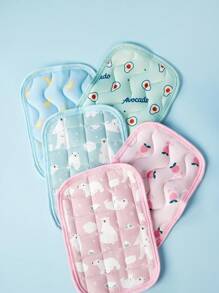 PETSIN 1 pieza Esterilla refrescante cuadrada con patrón de frutas, con parte inferior antideslizante, adecuada para mascotas pequeñas en todas las estaciones