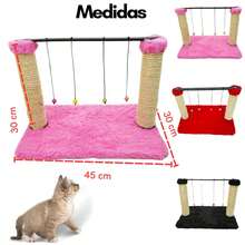 Fun Cat Toy Scratching Post With Sisal - 淺粉色 - 查看 3
