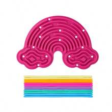 Placa de Atividade Sensorial, Brinquedos Fidget de Silicone para Silêncio, Ansiedade, TDAH e | Brinquedo Fidget Silencioso para Adultos - Multicolorido - Visão 17