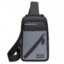Marsupio da uomo alla moda, zaino a tracolla diagonale casual 2 in 1, borsa toracica sportiva e da viaggio stilosa