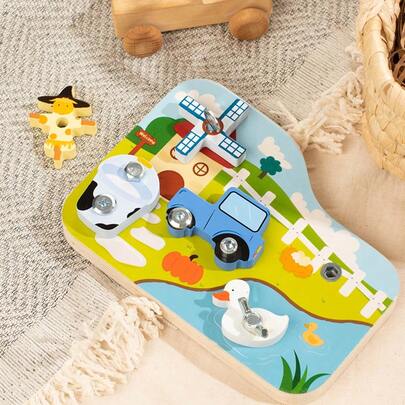 A Parent - Friendly Screw Toy: Keep Your Child Entertained And Educated At The Same Time,The Ultimate Educational Toy For Kids' Hand - Eye Coordination And Cognitive Development, A Fun - Filled Way To Boost Your Child's Fine Motor Skills,Unleash Your Child's Imagination In A Farm - Filled World,Twist, Turn, And Play,Perfect Holiday Gift And Christmas Special.