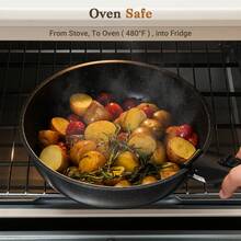 15pcs Nonstick Granite Coated Cookware Set, Induction Compatible Aluminum Kitchen Pots And Pans, All-In-One Cooking Kit With Frying Pans, Saucepans, Stew Pot, Soup Pot & Kitchen Tools - 黑色 - 查看 8