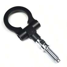 1件汽车改装前保险杠拖车钩欧式通用拖车钩汽车后前拖车仿真赛车环车辆牵引钩。