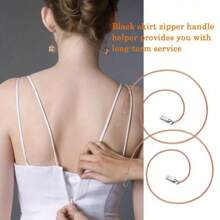 1/2Pcs Stainless Steel Zipper Puller With Hook, Easy-Access Zipper Aid For Clothing, Coats, Bags - Almost All Zipper Types, Zipper Assistance, Sleek Zipper Pull, Durable Zipper Aid, Zipper Pulls