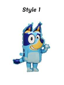 Bluey 和 Bingo 气球生日派对用品，充气铝箔气球花束装饰，毕业典礼、圣诞节、万圣节室内/室外装饰，可爱卡通人物气球装饰，拍照背景，送给亲朋好友的礼物 - 彩色 - 查看 5