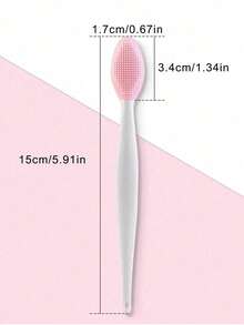 1pc Silicone Nose Pore Cleansing Brush, Exfoliating, Deep Pore Cleansing, Facial Massage Tool, Blackhead & Acne Removal, Pink Lip Scrubber, Skincare, Home Decor, Bedroom Decor, Bathroom, Christmas Gift, Travel, Wedding, Christmas Party, Mother's Day Gift - Multicolor - View 11