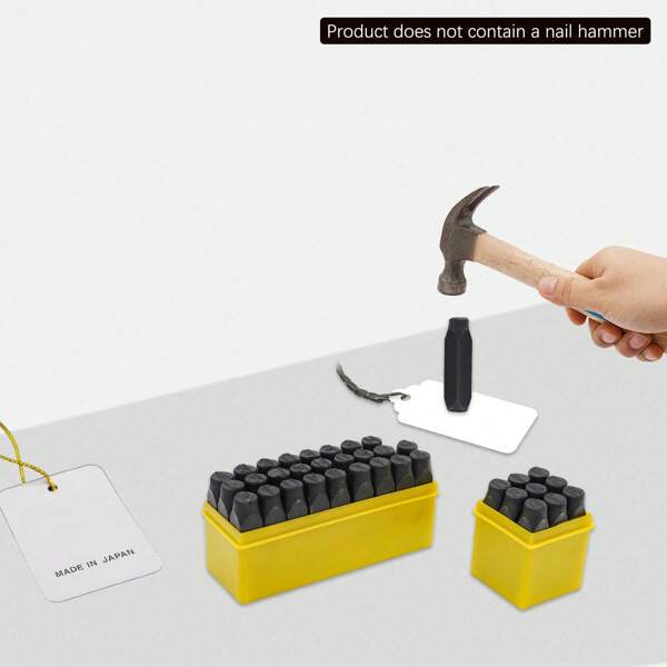 Metallstempel-Kit Stahl-Buchstabenstempel-Presswerkzeug Metall-Handstempel-Satz