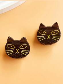 2 件女士可爱卡通万圣节装饰发夹，适合节日发饰时尚爪夹女士发夹休闲发夹秋季配饰秋冬度假装女士 - 彩色 - 查看 12