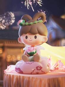 1pc Random Style Dreamscape Theater Anime Figure PVC & ABS Model /Bag, Cute For Couples - Multicolor - View 4