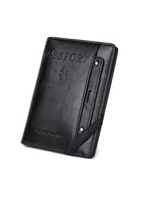 Multifunctional Storage Card Holder Passport Bag, Suitable For International Travel, Unisex Passport Sleeve, Ticket Folder Travel Essentials, Passport Holder, - Burgundy - View 9