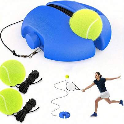 1pc Professional Tennis Rebound Training System-Suitable For Both Male And Female Adults-Pe Materials-Ideal For Self Practice And Beginner Training-Suitable Beginners,Professional Players,Home Gyms,Schools,Tennis Clubs(Random Delivery Of Styles)