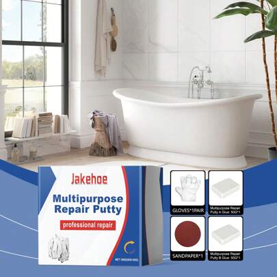 Jakehoe Tile Grout Iron Glue Leak-Repairing Waterproof Strong Repair Tile Multifunctional AB Glue Adhesive Glue