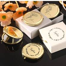 1 Gương trang điểm nhỏ gọn tùy chỉnh - Quà tặng đám cưới thanh lịch - Quà tặng tiệc độc thân - Gương trang điểm khắc đẹp mắt - Quà tặng phù dâu, Đa năng, Bền, Trang trí, Có thể tái sử dụng, Tinh tế, Phong cách, Chất lượng cao, Nhiều màu sắc, Hiện đại, Tùy chỉnh, Cá nhân hóa - Nhiều màu - Xem 9