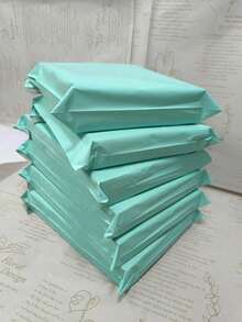 10 piezas de bolsas de embalaje de unicolor y resistentes, bolsa versátil para la escuela, la oficina, el envío y el regreso a la escuela - Multicolor - Ver 5